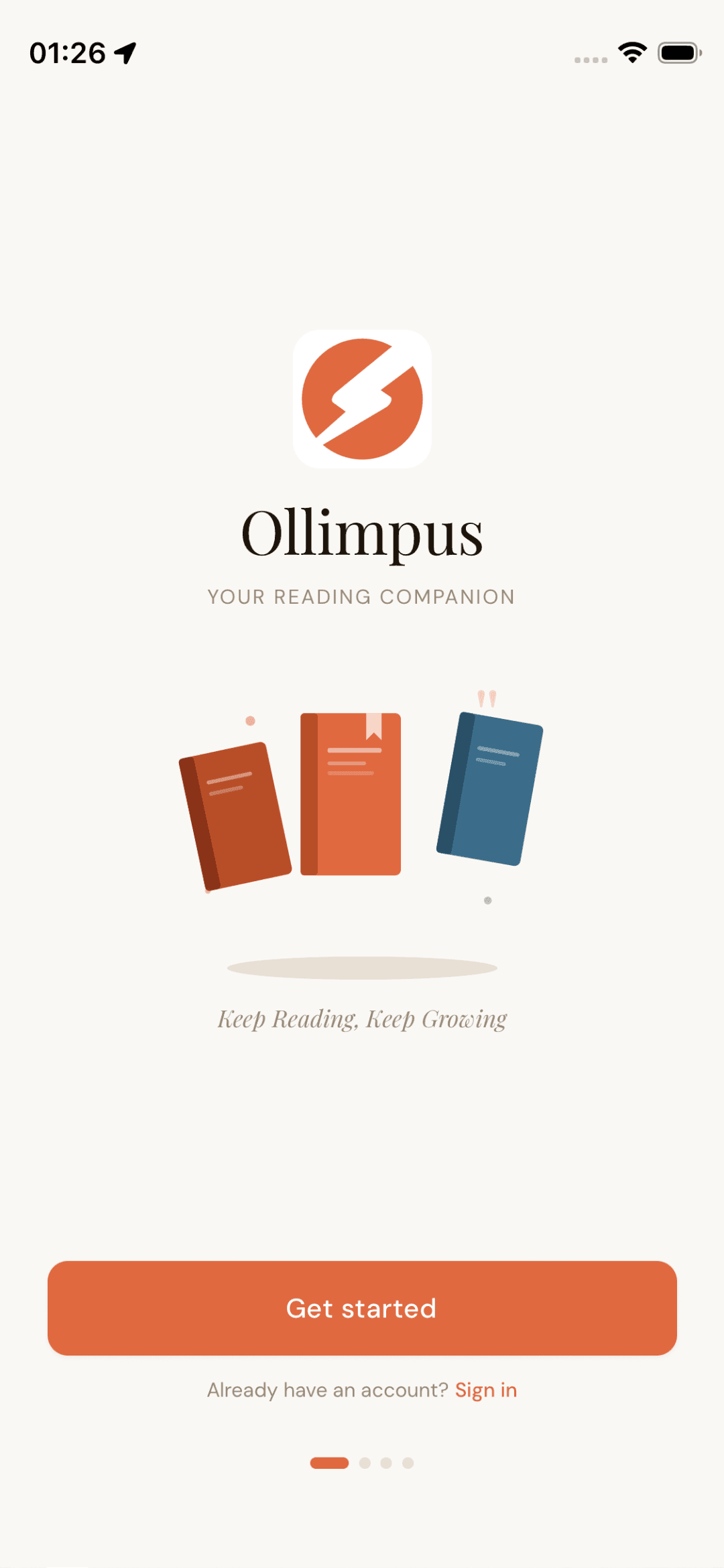 App screen 1